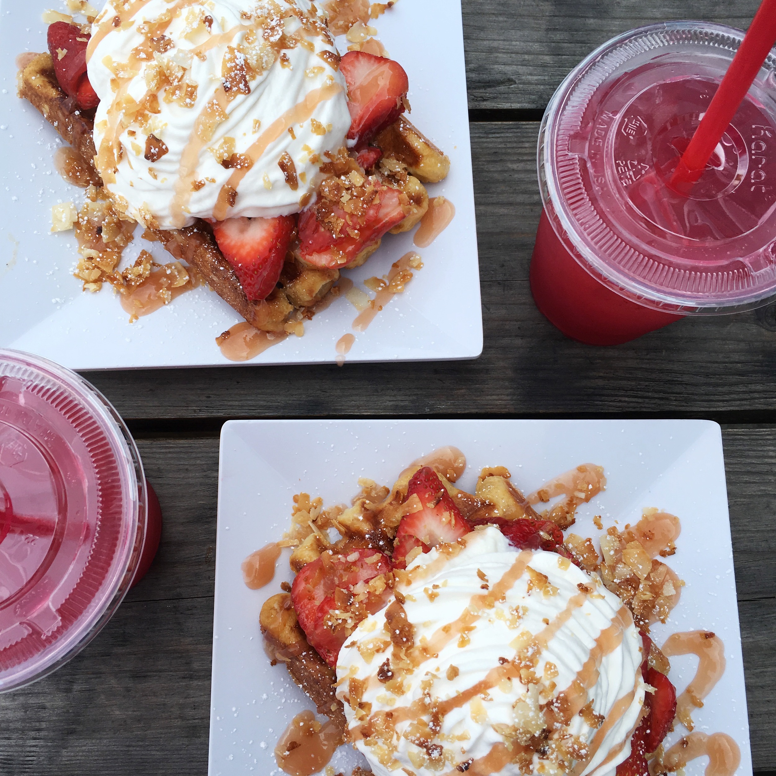 Waffles with coworkers