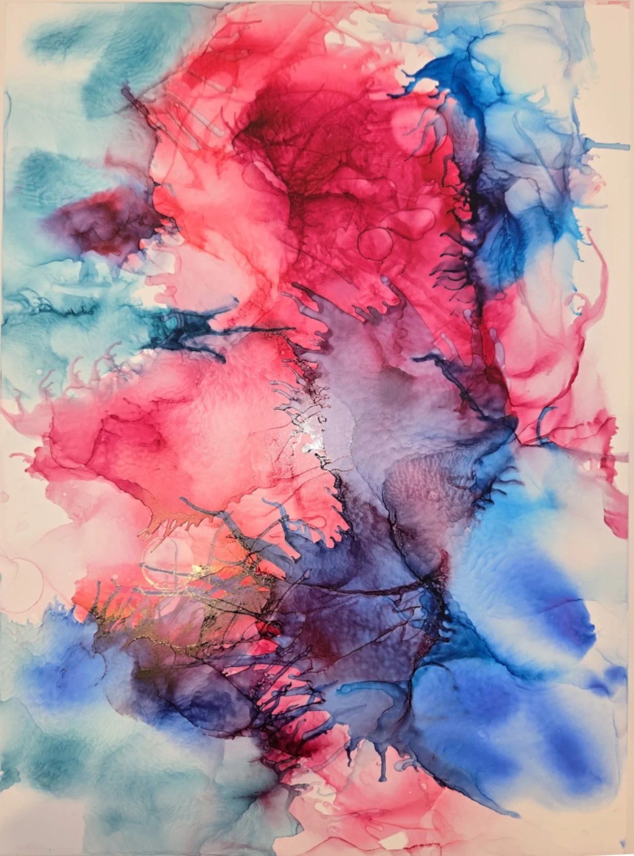 Chaos
Alcohol Inks on 11"x14" synthetic paper