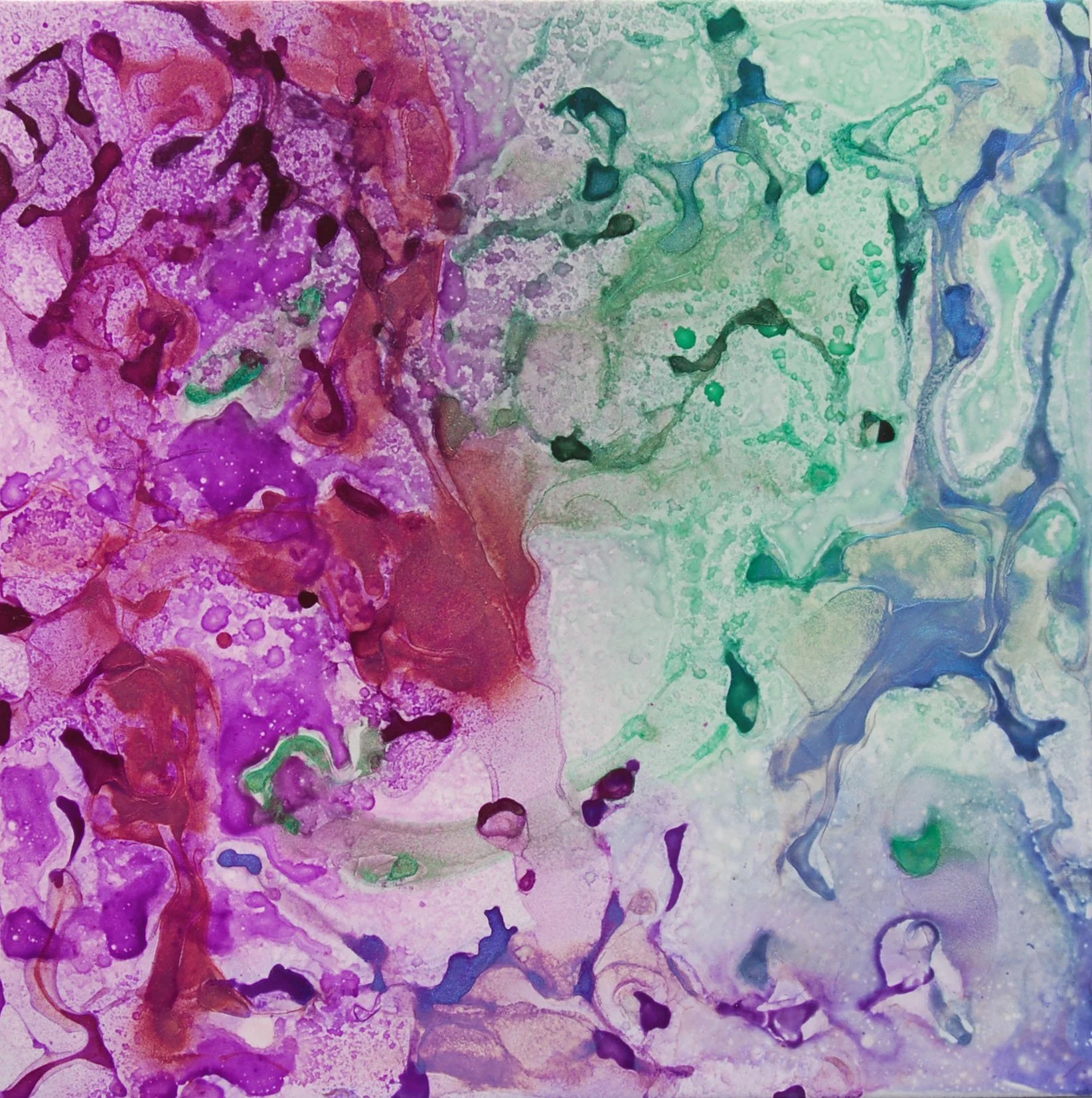 T12-2
Alcohol Inks on 12"x12" ceramic tile