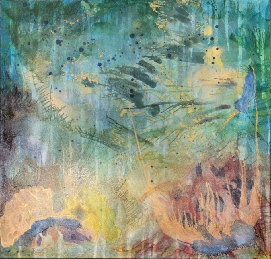 Sprites at Play [sold]
Alcohol Inks on 24"x24" canvas
