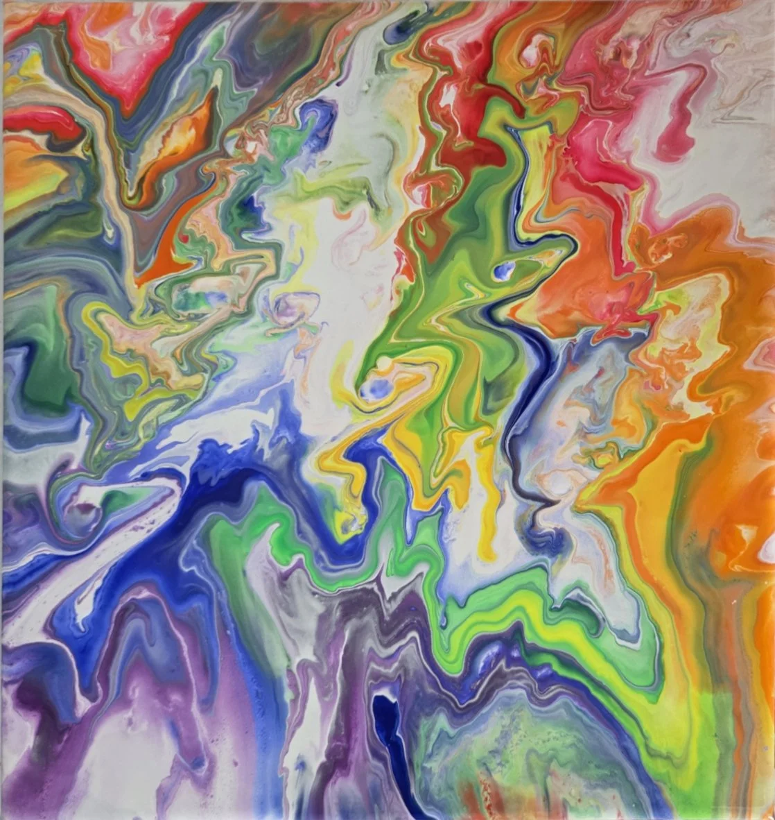 Rainbow Sherbet
Acrylics on 12"x12" canvas