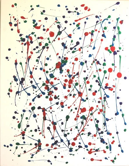 A Lighthearted Tribute to Jackson Pollock
Acrylic on 16"x20" canvas