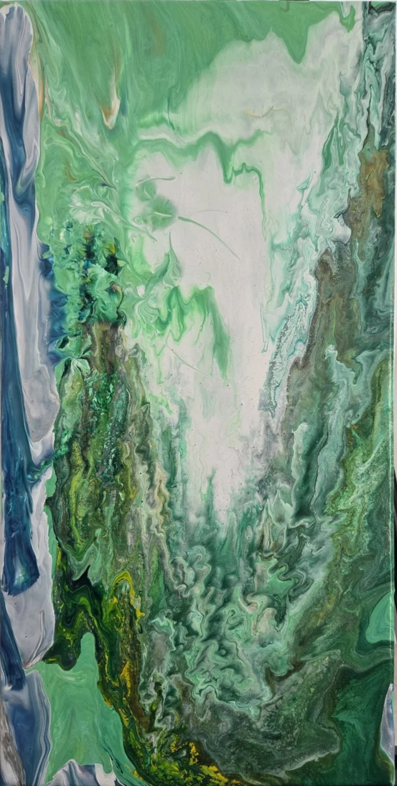 Winter in the Valley
Acrylics on 10"x20" canvas