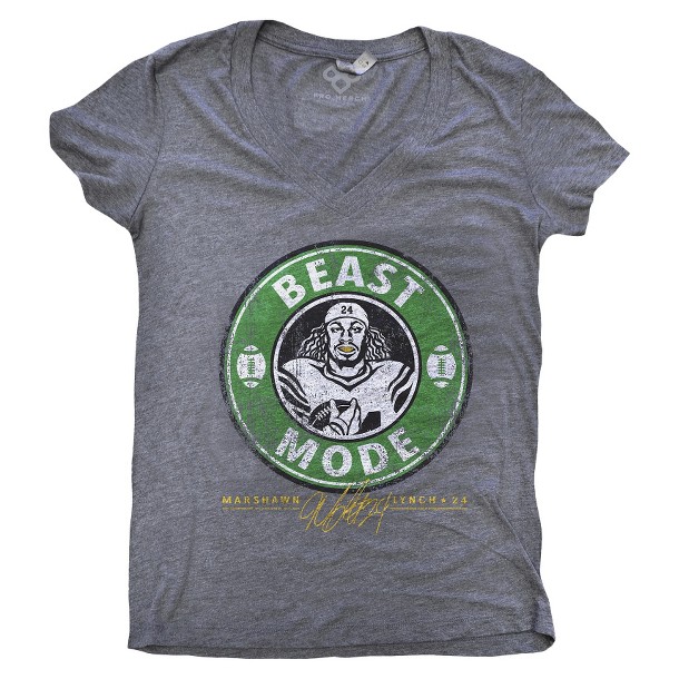 Marshawn Lynch *Beast Mode Football Running Back Men's Black T-Shirt Size S-3XL 
