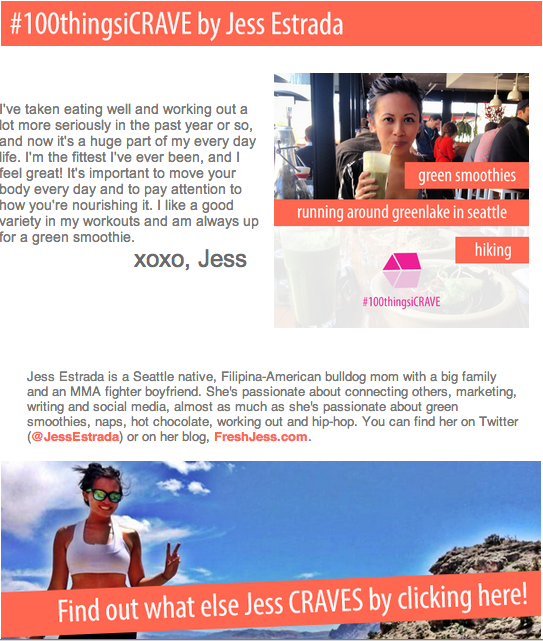 #100ThingsICRAVE: Body / My Health + Fitness CRAVEings