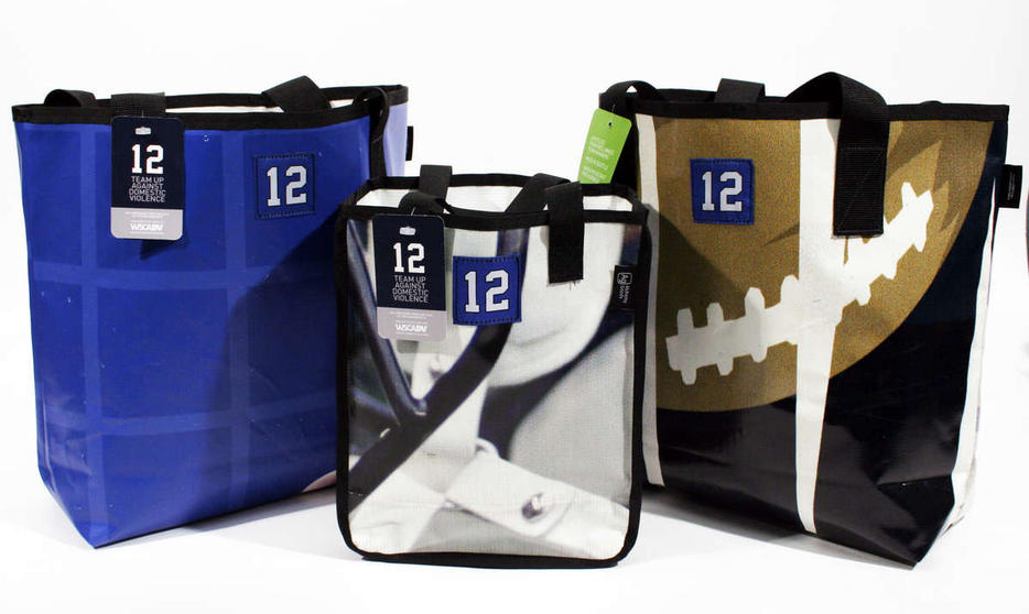 The Seahawks and alchemy goods have partnered on these limited edition tote bags benefiting the Washington State coalition against domestic violence. More info here