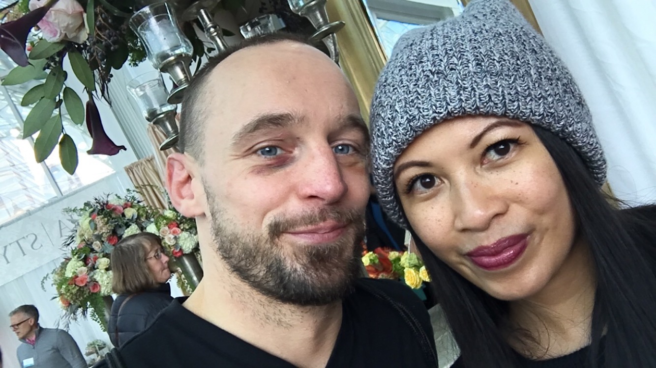 Selfie before entering the madness of Seattle Wedding Show