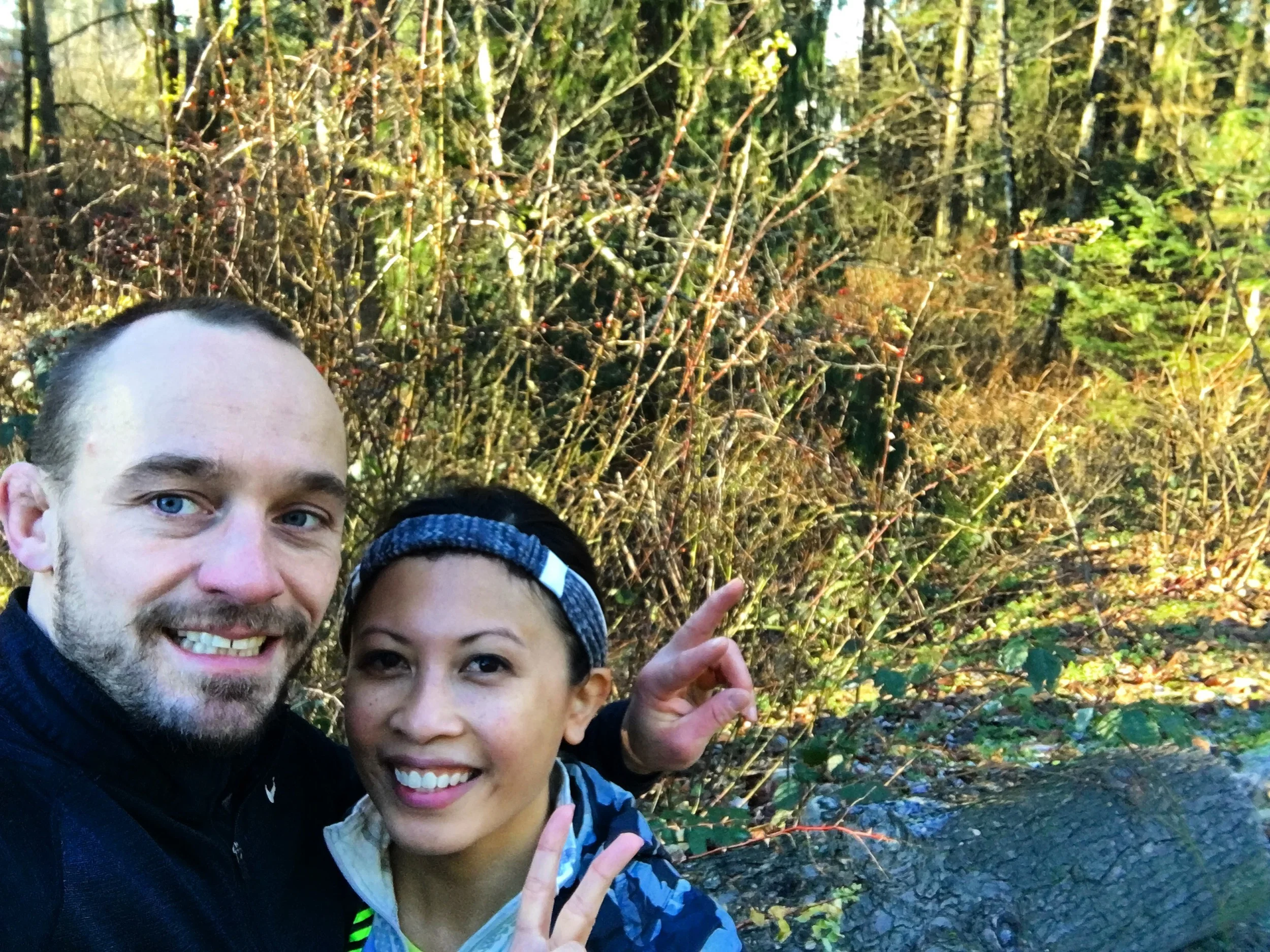 After a refreshing run at Bridle Trails Park