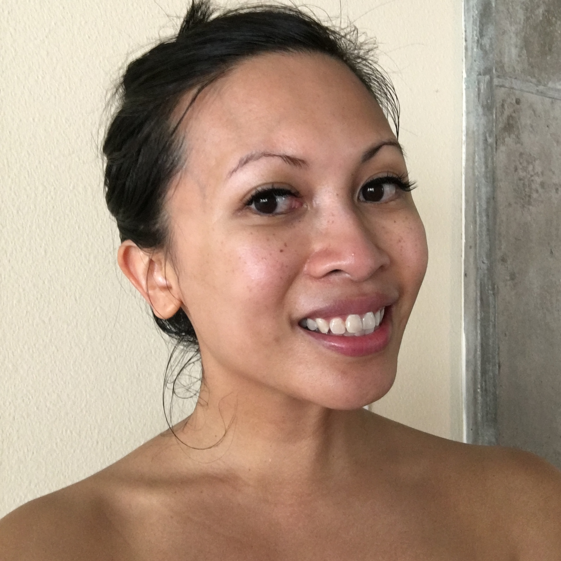 No makeup!