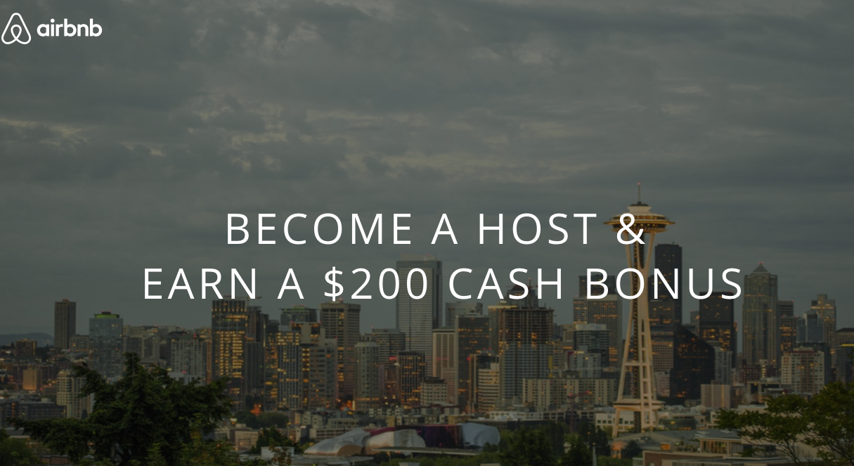 Seattle! Become an Airbnb Host &amp; Get $200