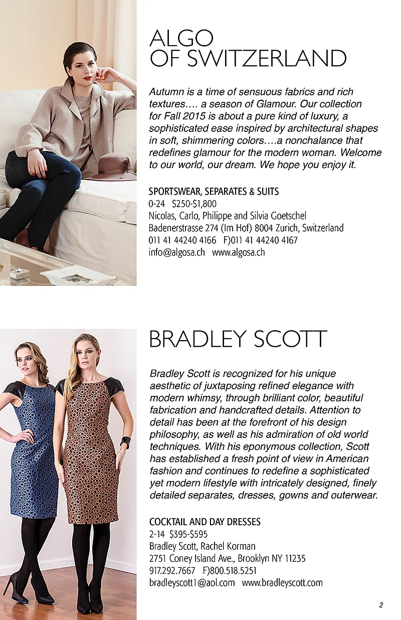 New York Designers at the Essex House. 