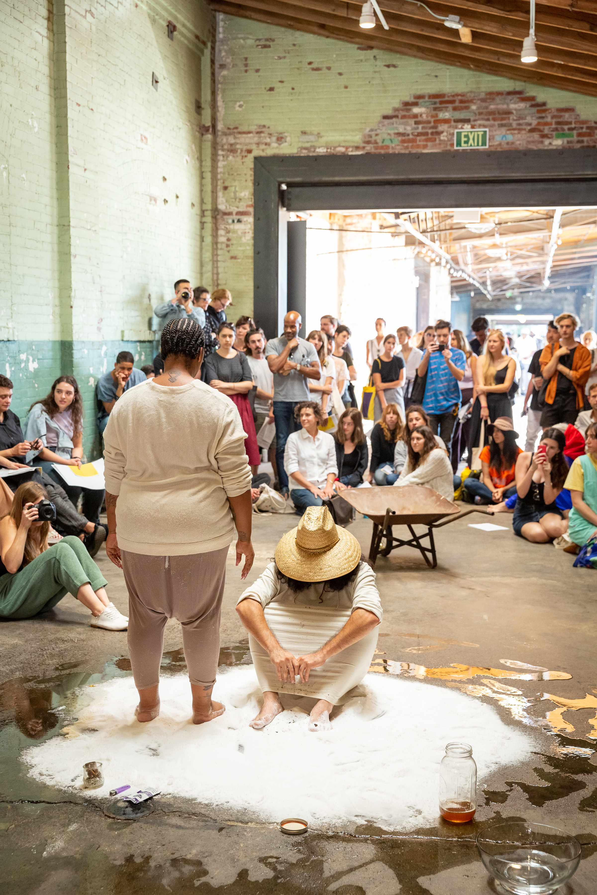 Untitled (It’s dangerous times. We have to be connected.) In collaboration with Patrisse Cullors In Response: Zoe Leonard’s ‘I want a president’ Hauser & Wirth Los Angeles, November 3, 2018 Photo courtesy of smg-photography / Sarah M. Golonka