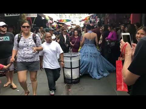 untitled (blue collar quinceañera/o mop grown), Performed in Santee Alley, Los Angeles - Saturday June 16th, 2018 This performance was in support of rafa esparza’s project at the Institute of Contemporary Art, Los Angeles. Entitled a la Call
