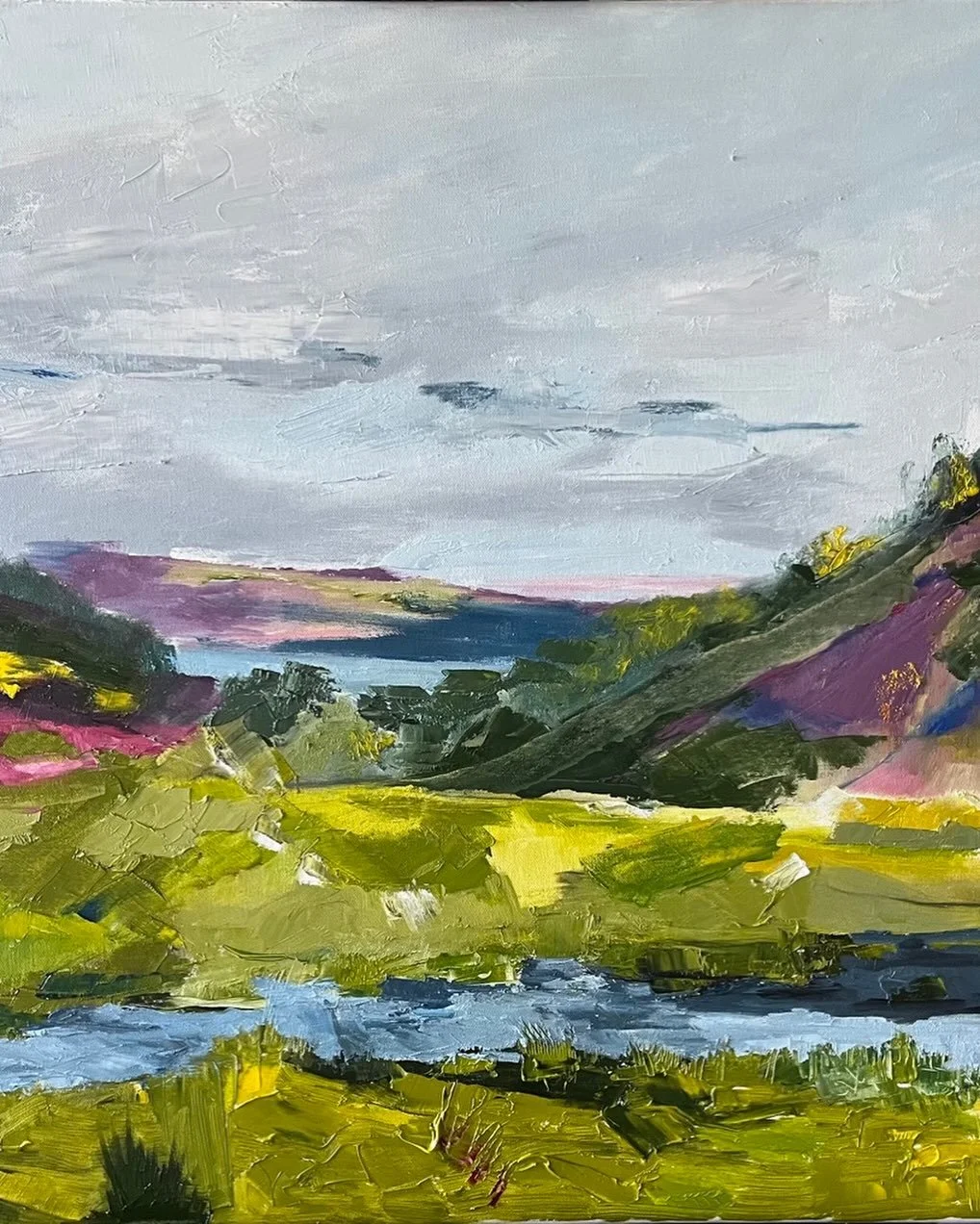 Grimwith #moorland #moor  #sky #oils #colour