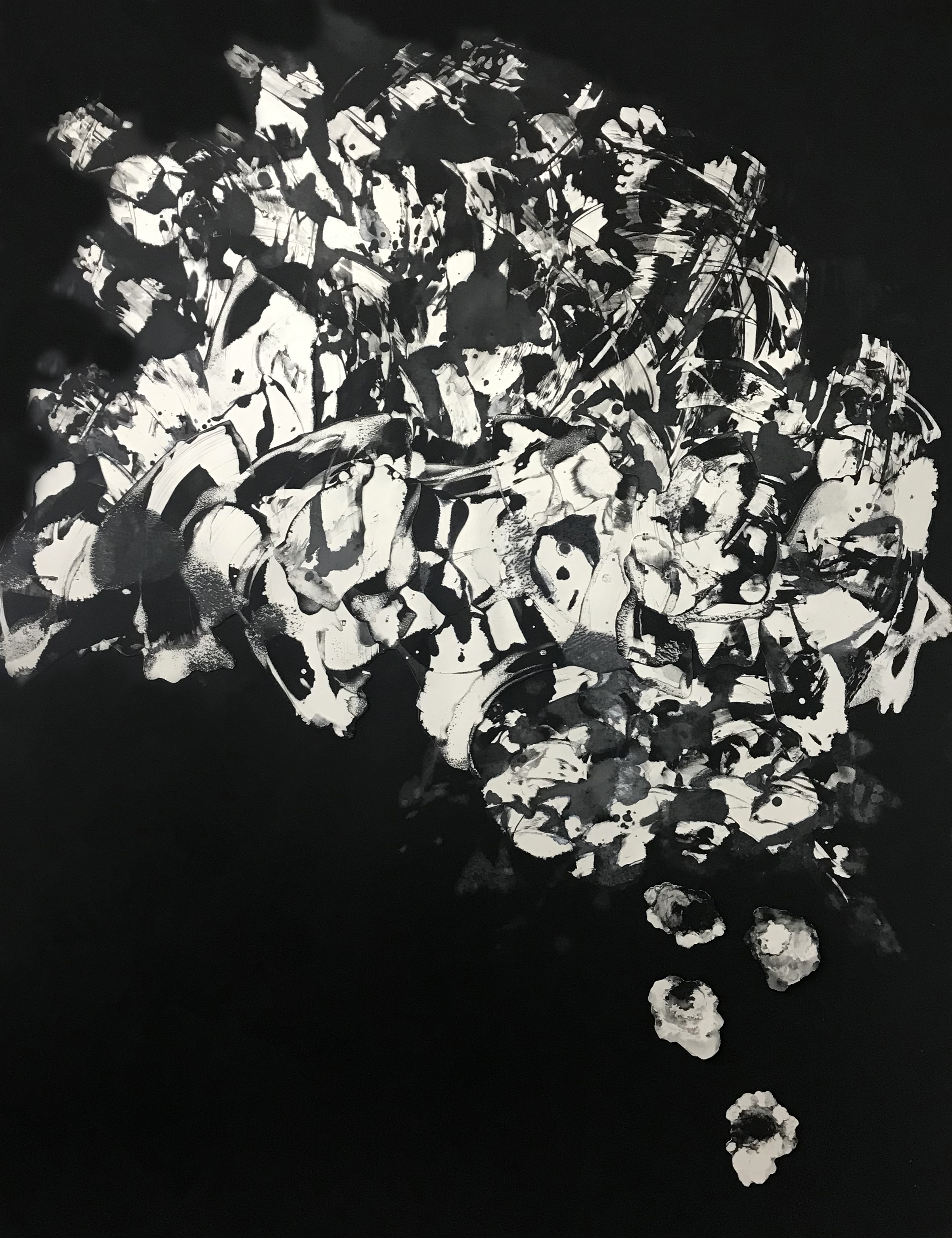 Collage on Somerset 213.5 x 152.5 cm (84 x 60 inches)