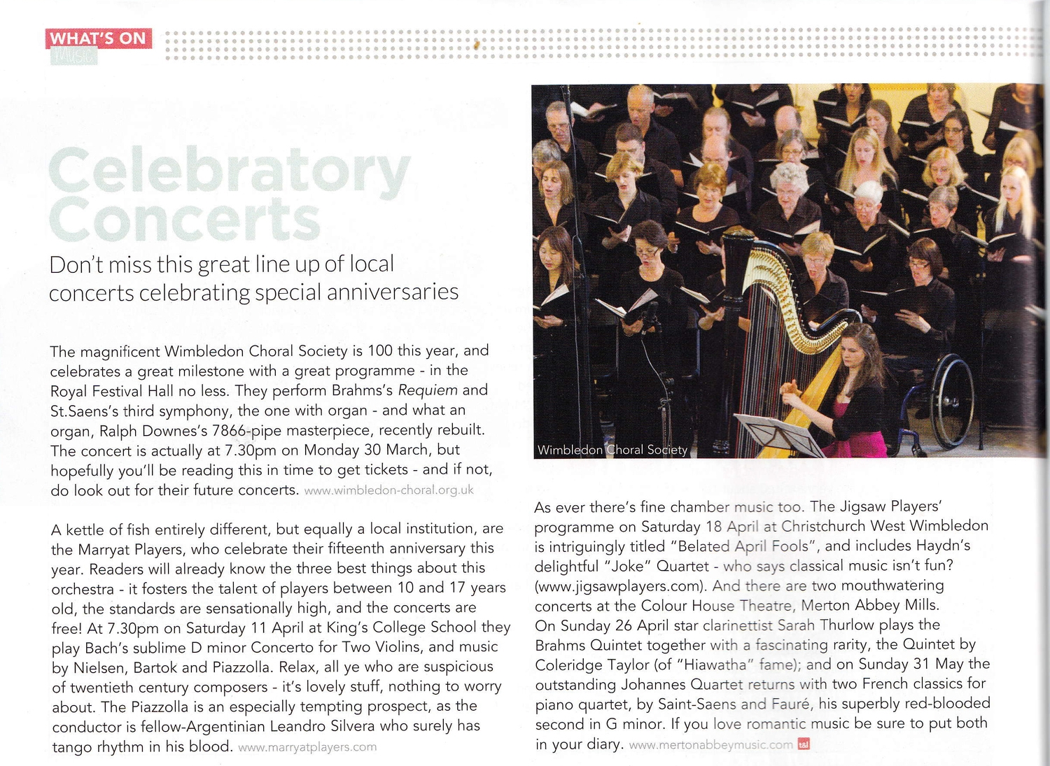 Wimbledon Time and Leisure Magazine
