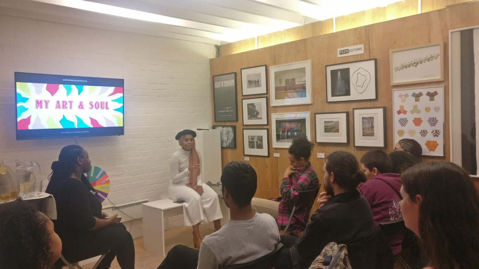 Najwa Umran discussing Female Muslim Creatives