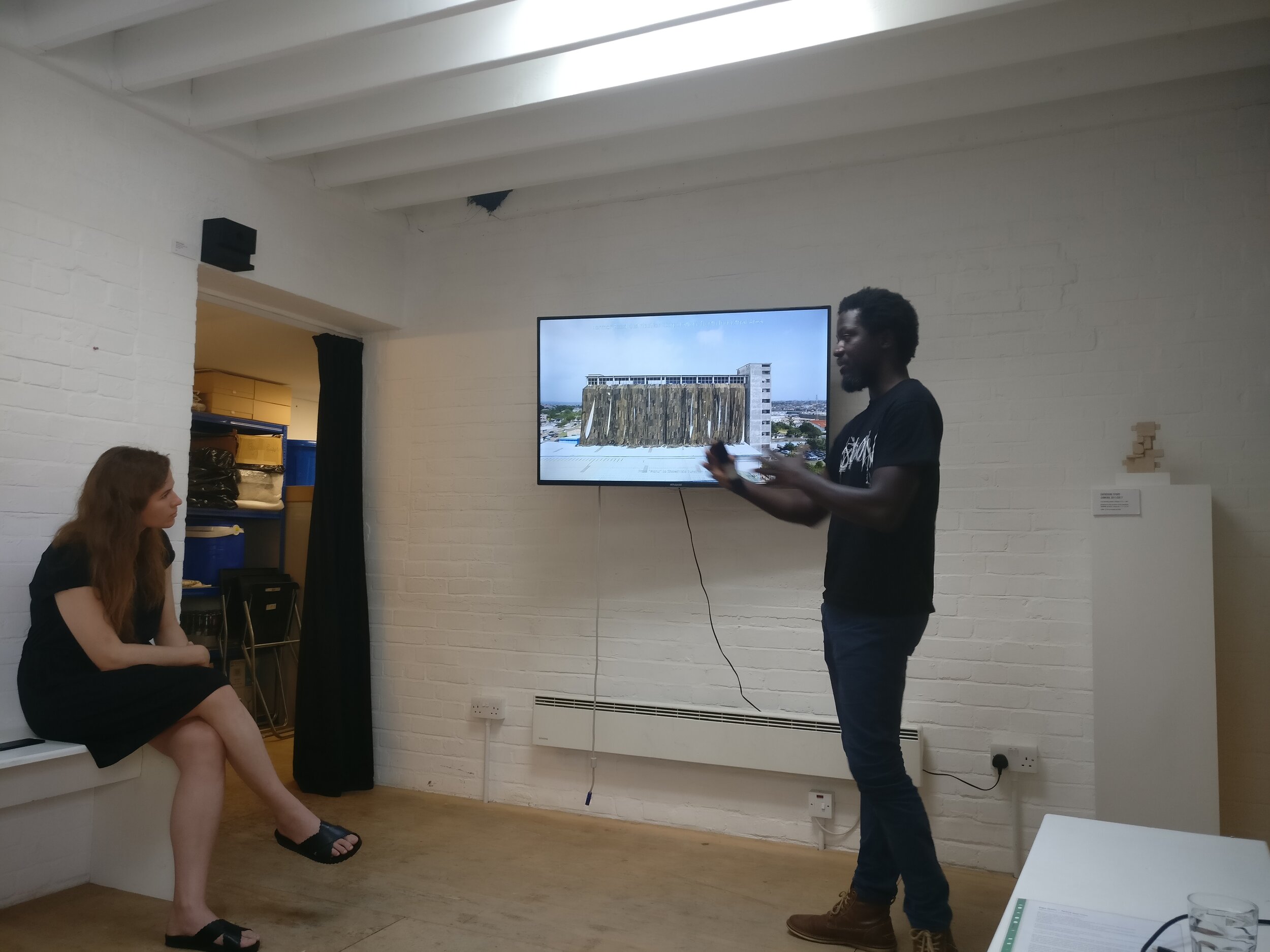 Artists Rebecca Moss and Ibrahim Mahama