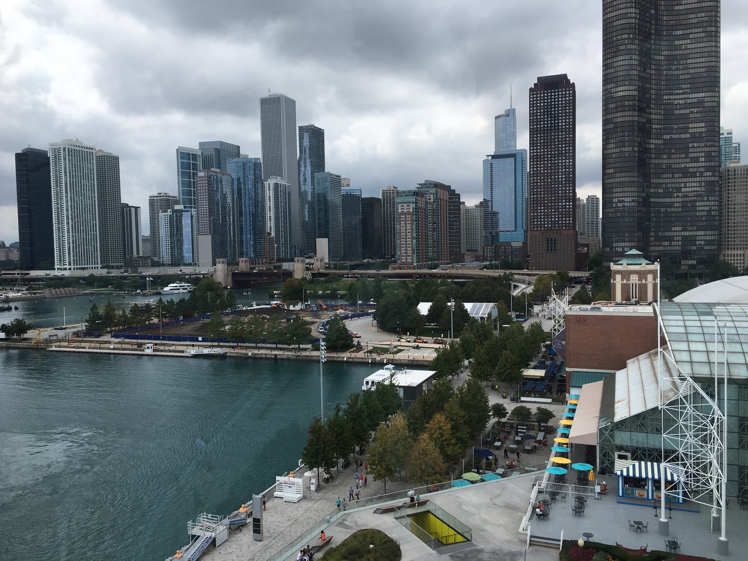 Chicagoa Centennial Wheelistä käsin.