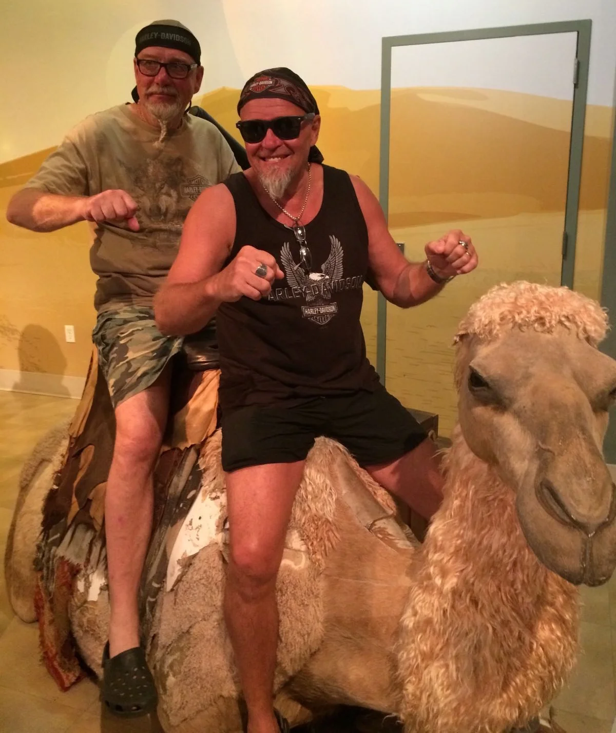 Mene ja tiedä aikovatko Timot rouvineen palata vielä Mojaven aavikolle... Ainakin koeajoon on otettu hiekkamyrskyyn harrikkaa paremmin sopiva menopeli...;)