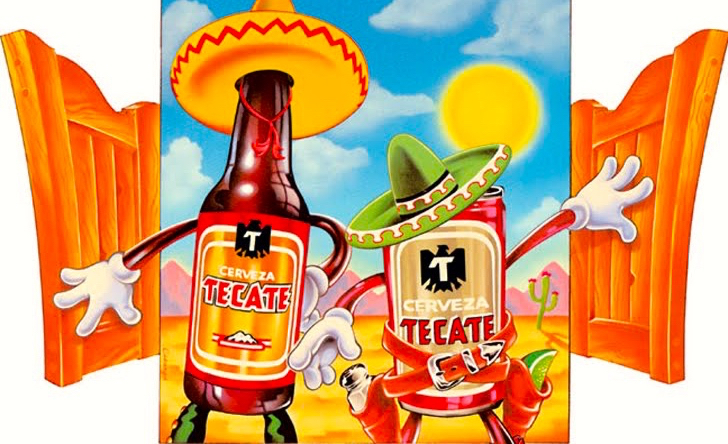 Tästä Tecate tunnetaan. Ainakin kaikkialla Mexicossa :)