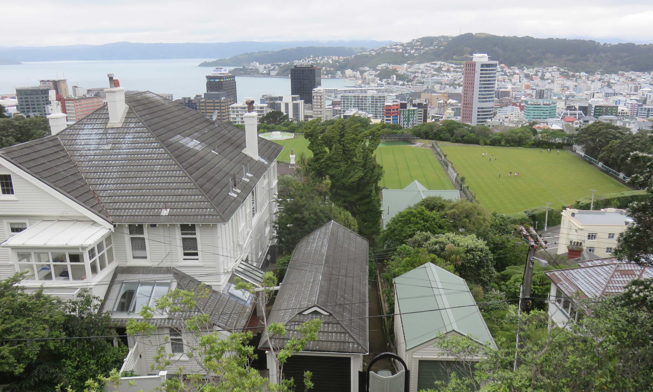 Wellington City cable car aseman yläasemalta!
