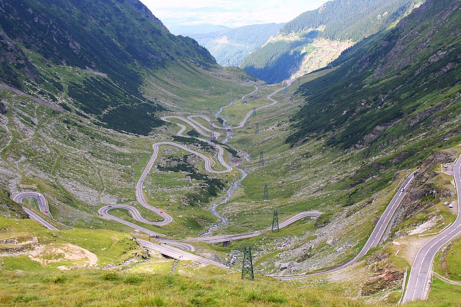 Transfagarasanin tie Romaniassa
