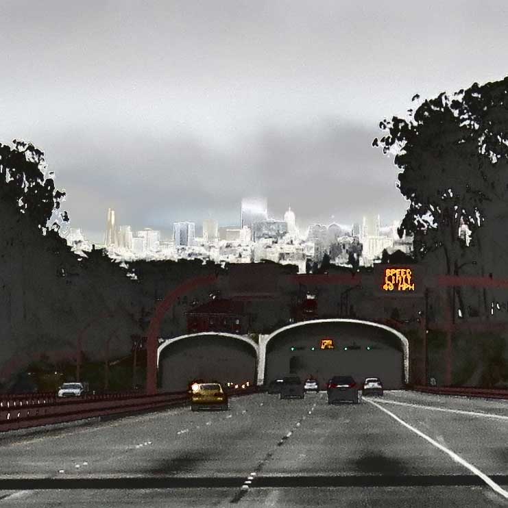 Ja tänne se päätty meillä tänään. San Franciscoon!