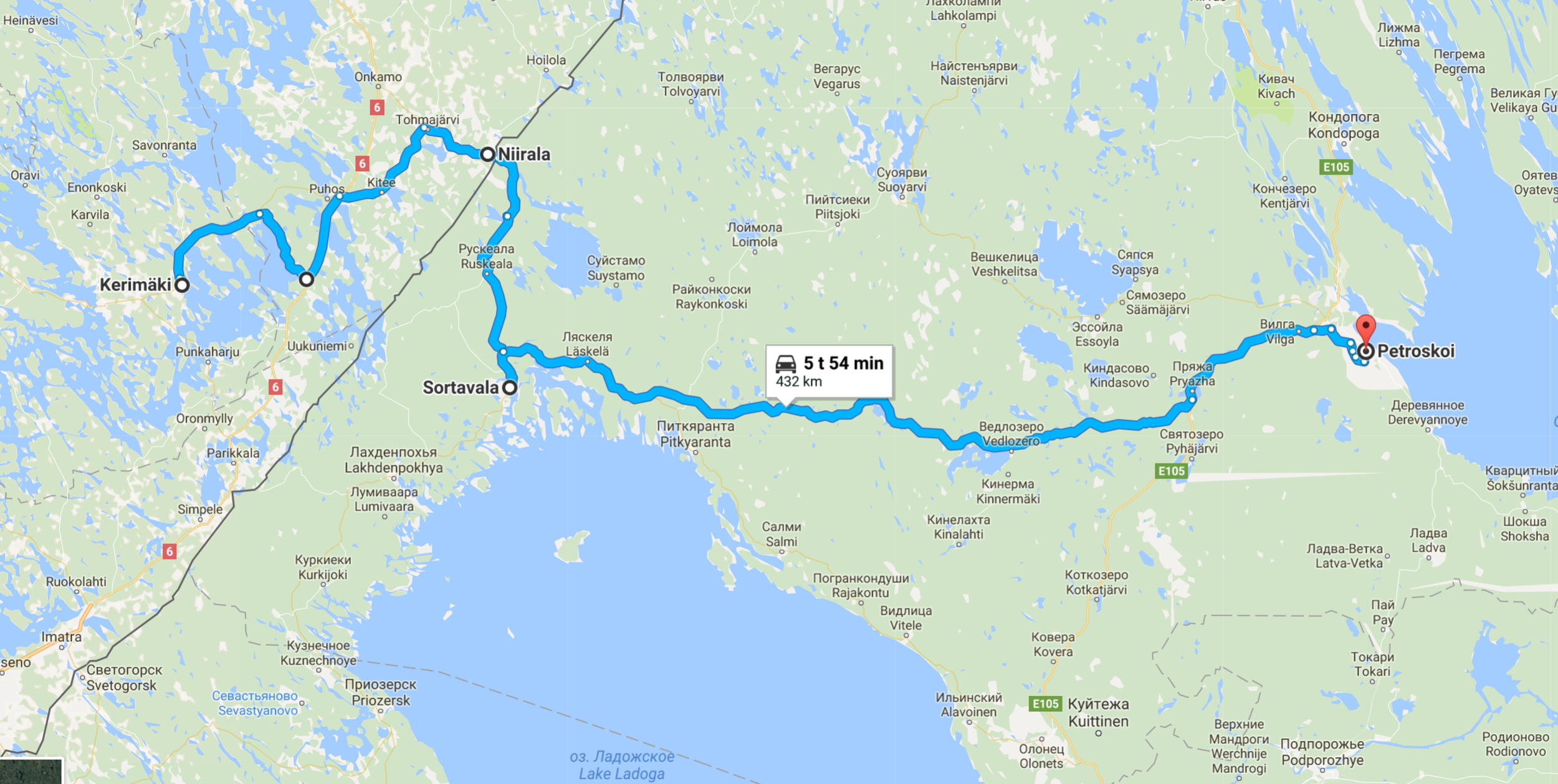 Päivä 2 | RedSquare | Kerimäki - Niirala - Petroskoi | 430km — PeterPanBike  | Seikkailuja Moottoripyörällä