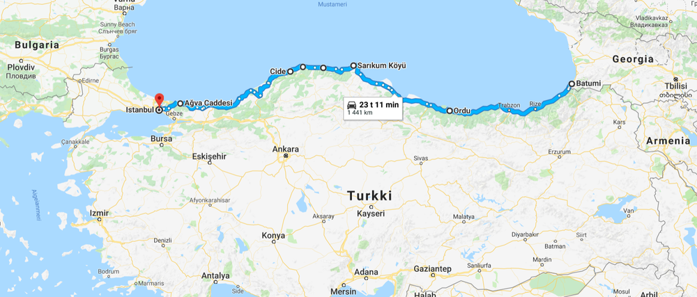 Päivät 49-53 | Mustanmerenrannikko | Batumi, Georgia - Ordu - Cide - Agva -  Istanbul | 1500km — PeterPanBike | Seikkailuja Moottoripyörällä