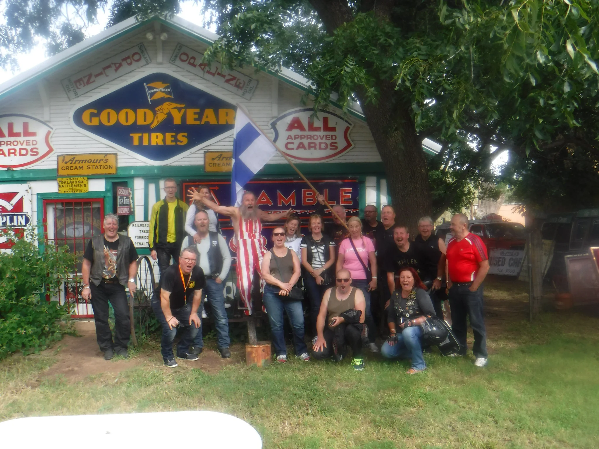 Harleyn pihamaalla :)