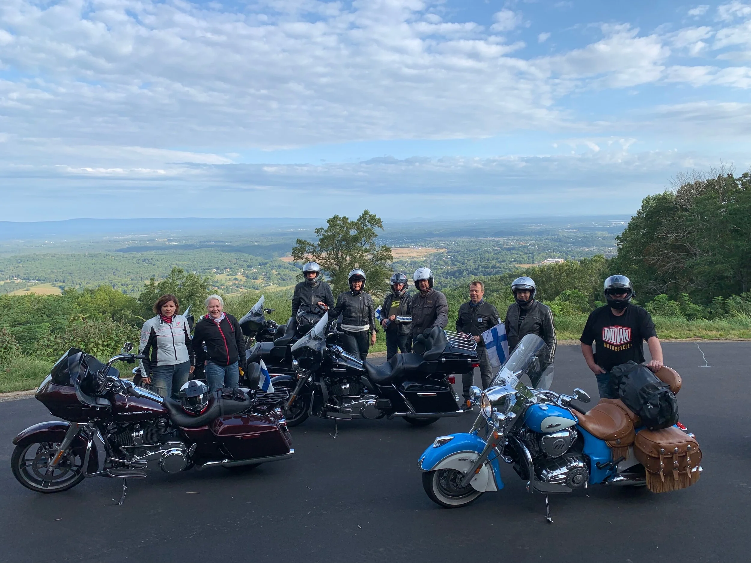 Skyline Drive starttaamassa.