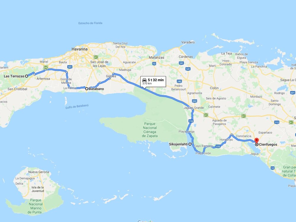 Päivät 5 - 7 | Kuuba | Las Terrazas - Sikojenlahti - Cienfuegos - Trinidad  — PeterPanBike | Seikkailuja Moottoripyörällä