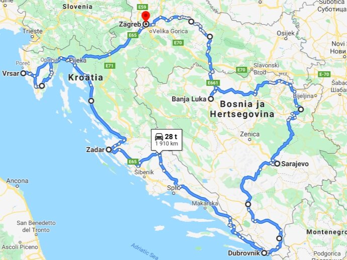 Dalmatia — PeterPanBike | Seikkailuja Moottoripyörällä