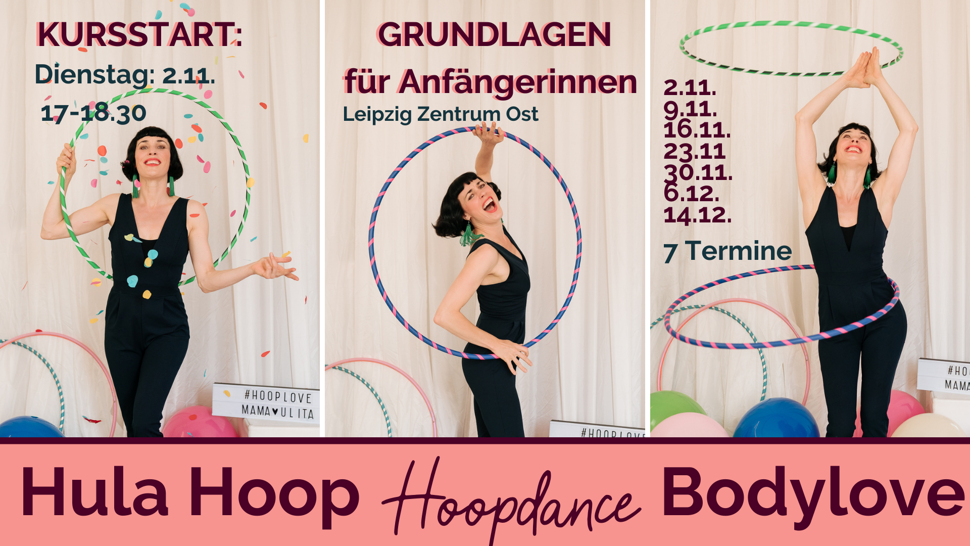 2.11. Start: Hula Hoop Anfängerinnenkurs - Leipzig Zentrum Ost mit Hooplovecoach Mama Ulita