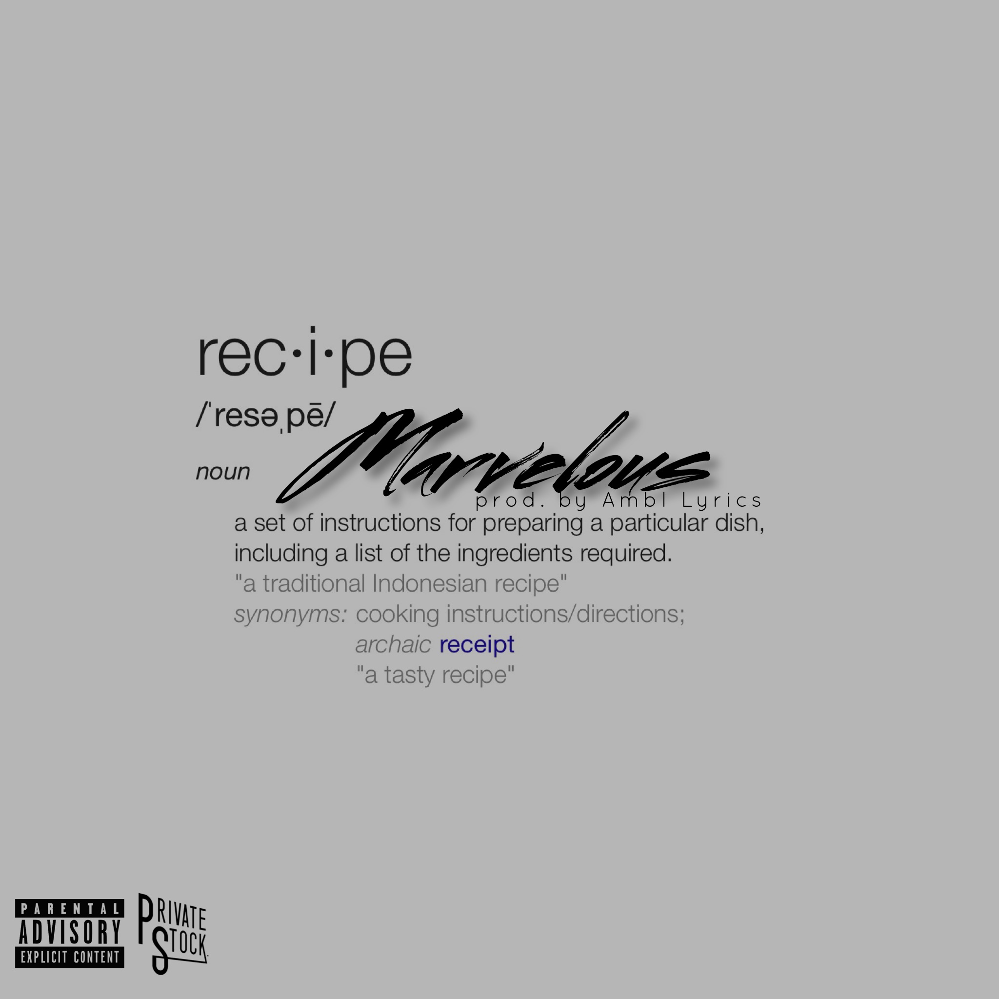 Marvelous - Recipe 