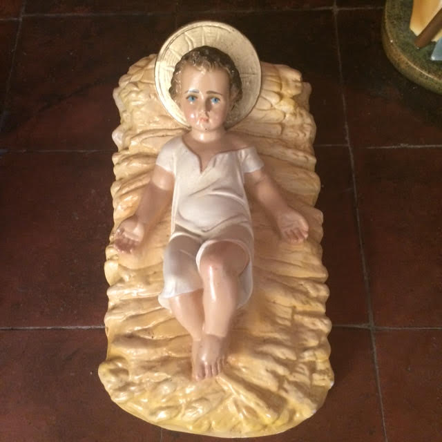 Jesus in the manger.