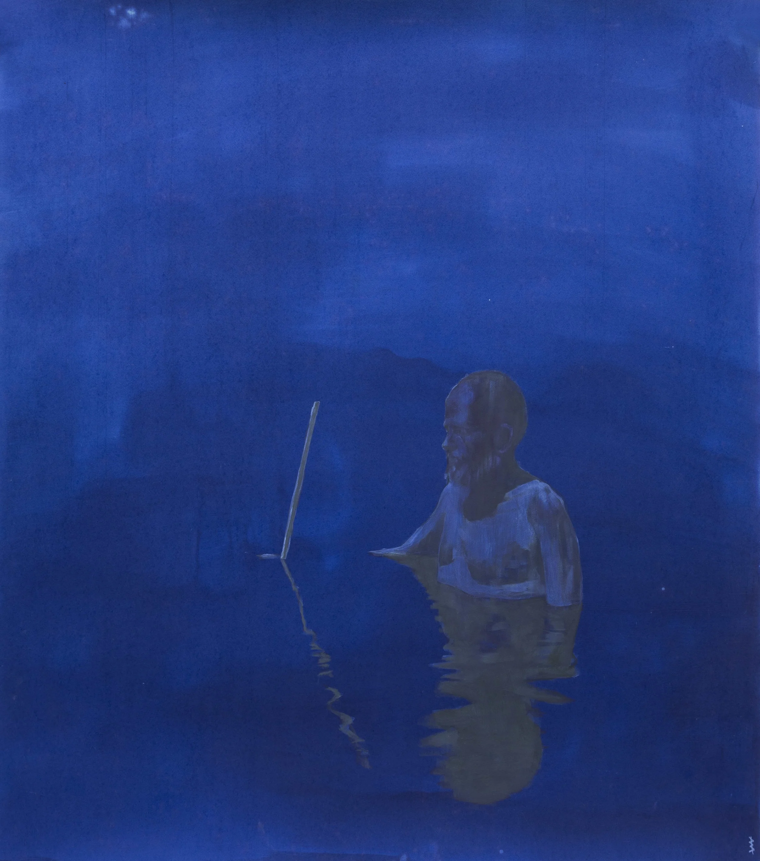 acrylic and natural pigment on paper 170 x 153 cm 2016