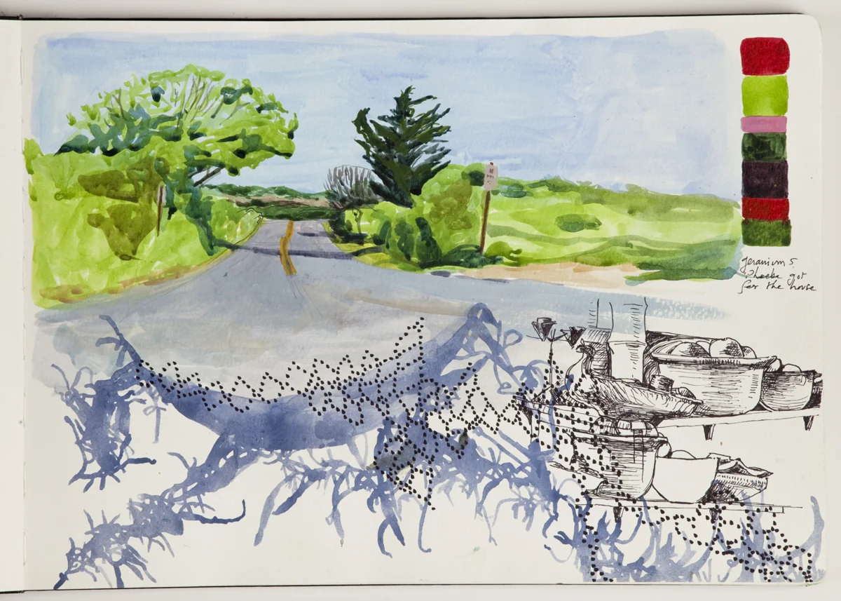 Acrylic, Watercolor, and Gouache on Paper 2014
