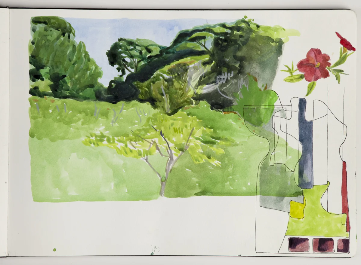 Acrylic, Watercolor, and Gouache on Paper 2014