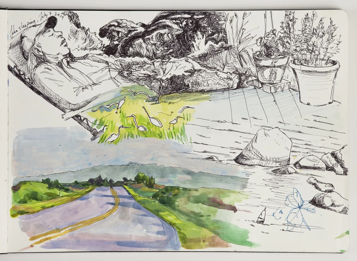 Acrylic, Watercolor, and Gouache on Paper 2014