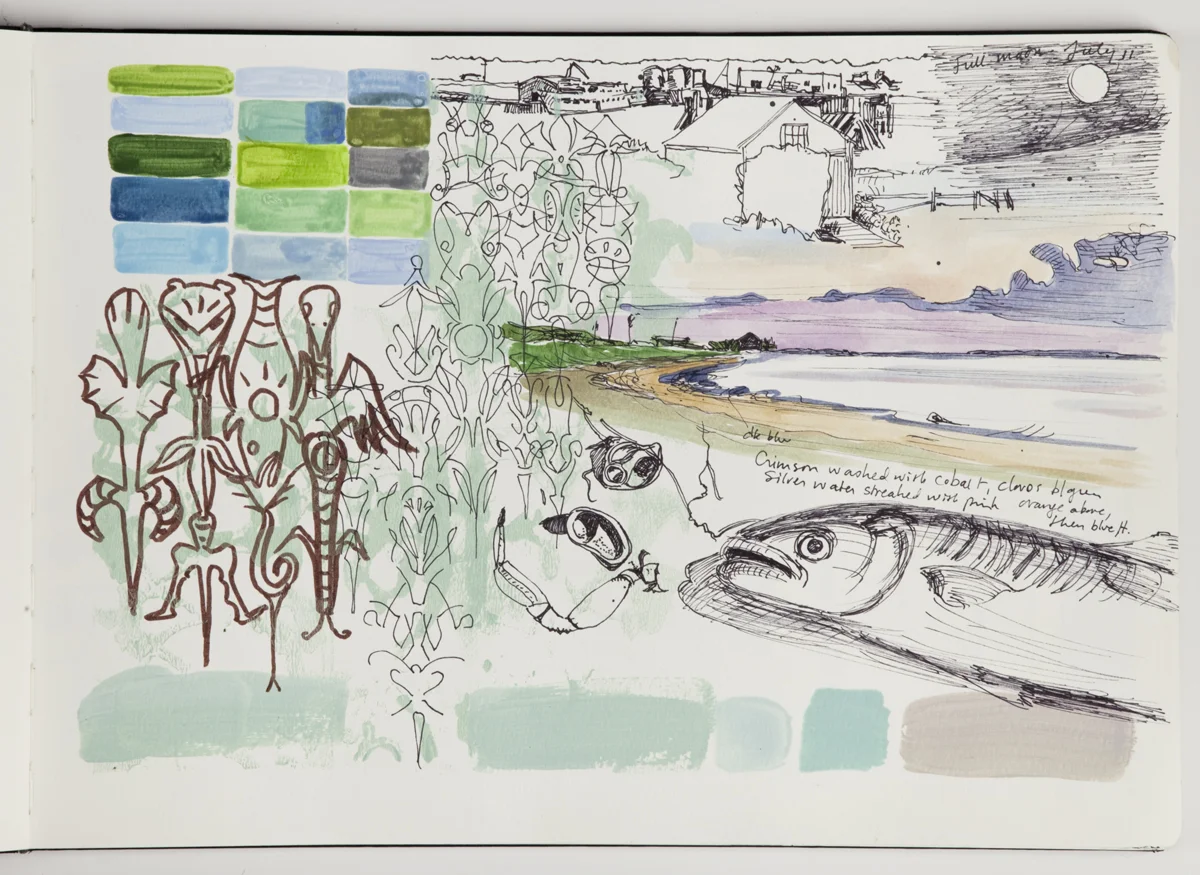 Acrylic, Watercolor, and Gouache on Paper 2014