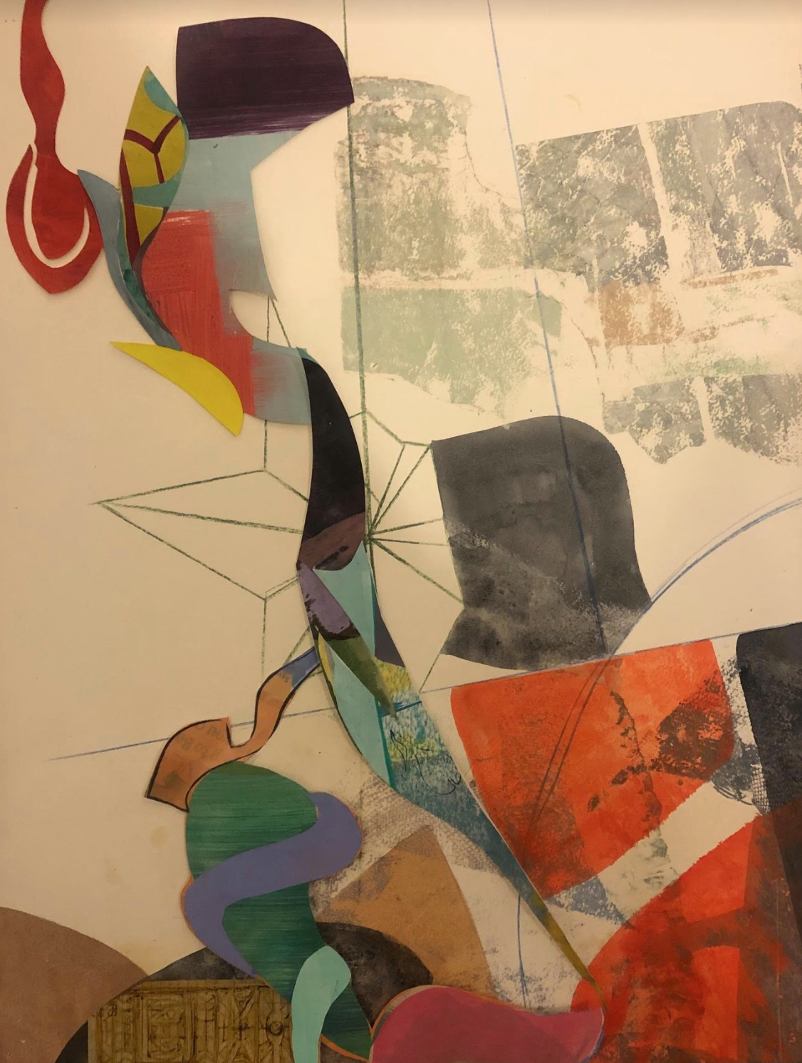 Collage Garlands: Shapes on Backgrounds
