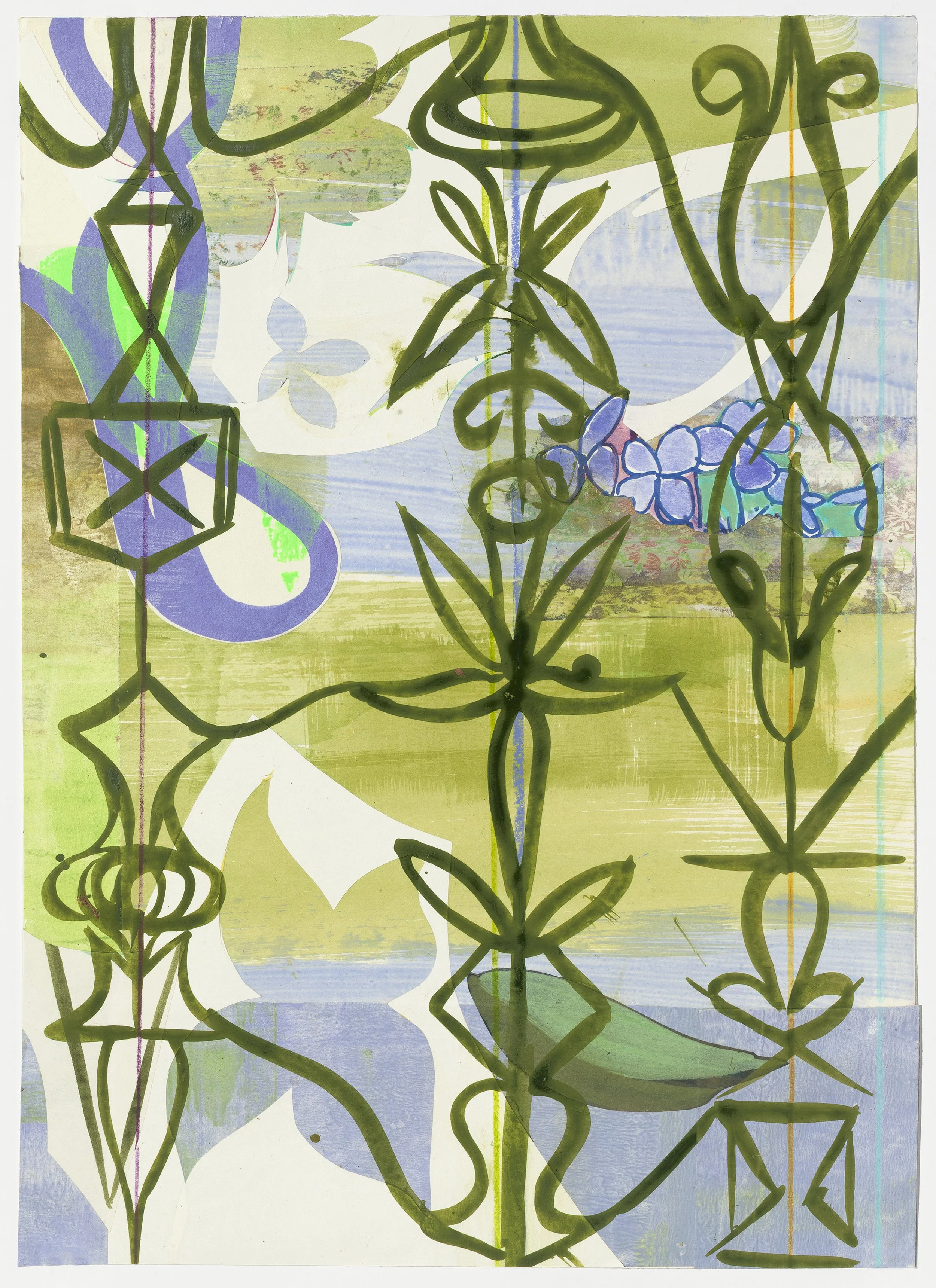    Marin 1,   12”w x 17”h, 2025, Mixed Media on Paper 