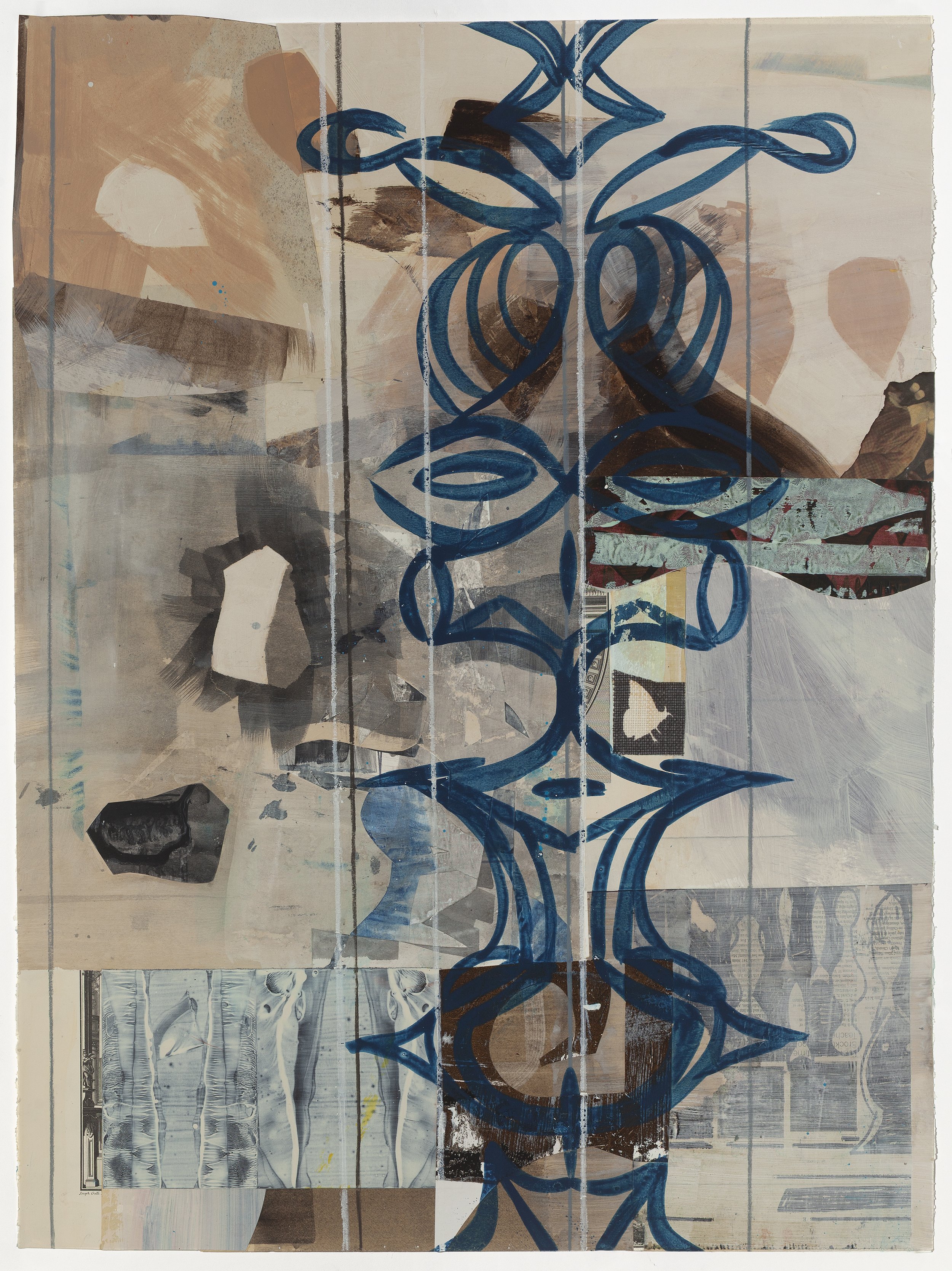    Commedia,   22.5”w x 30”h 2025, Mixed Media on Paper 