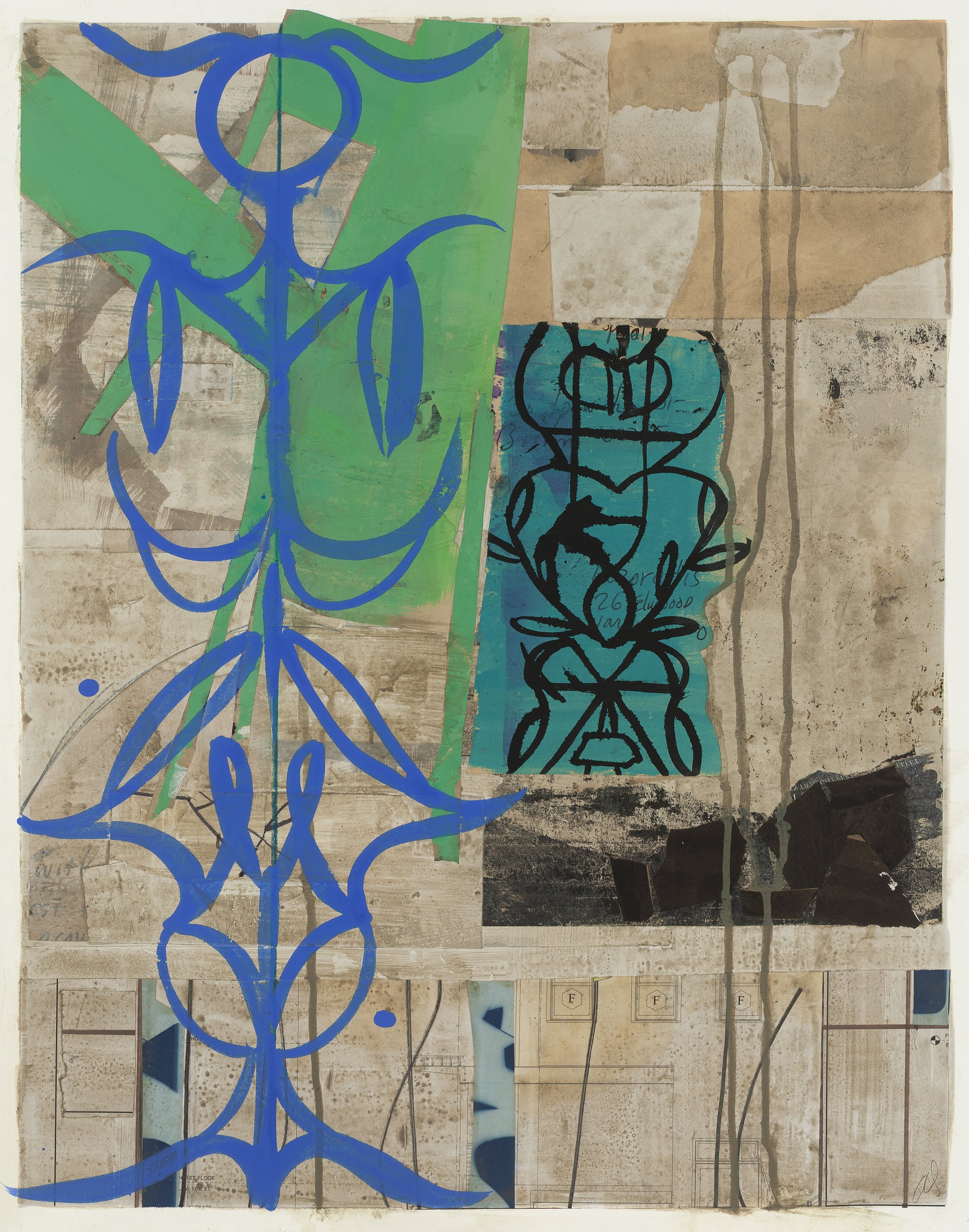    Acacia,   19”w x 24”h, 2025, Mixed Media on Paper 