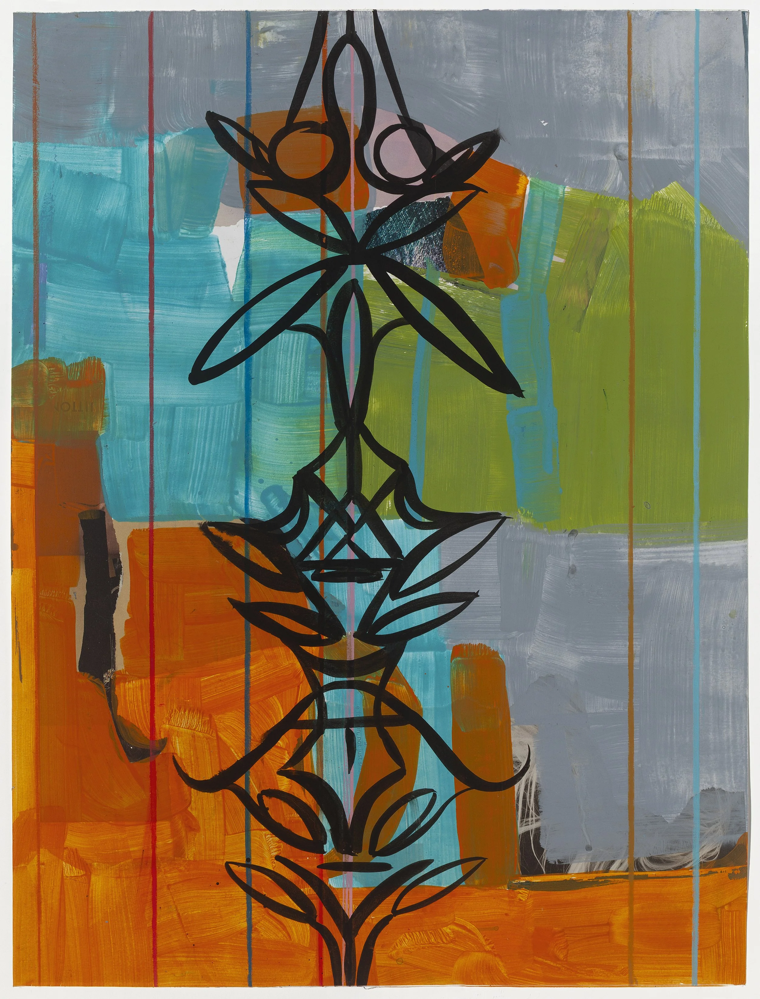    Allyssum  , 18”w x 24”h, 2025, Mixed Media on Paper 
