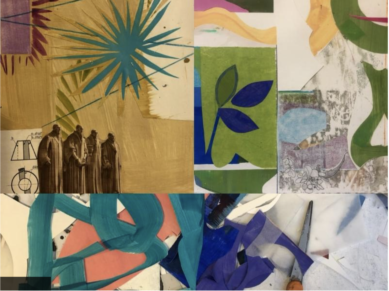 Snow Farm: Explorative &amp; Painterly Collage