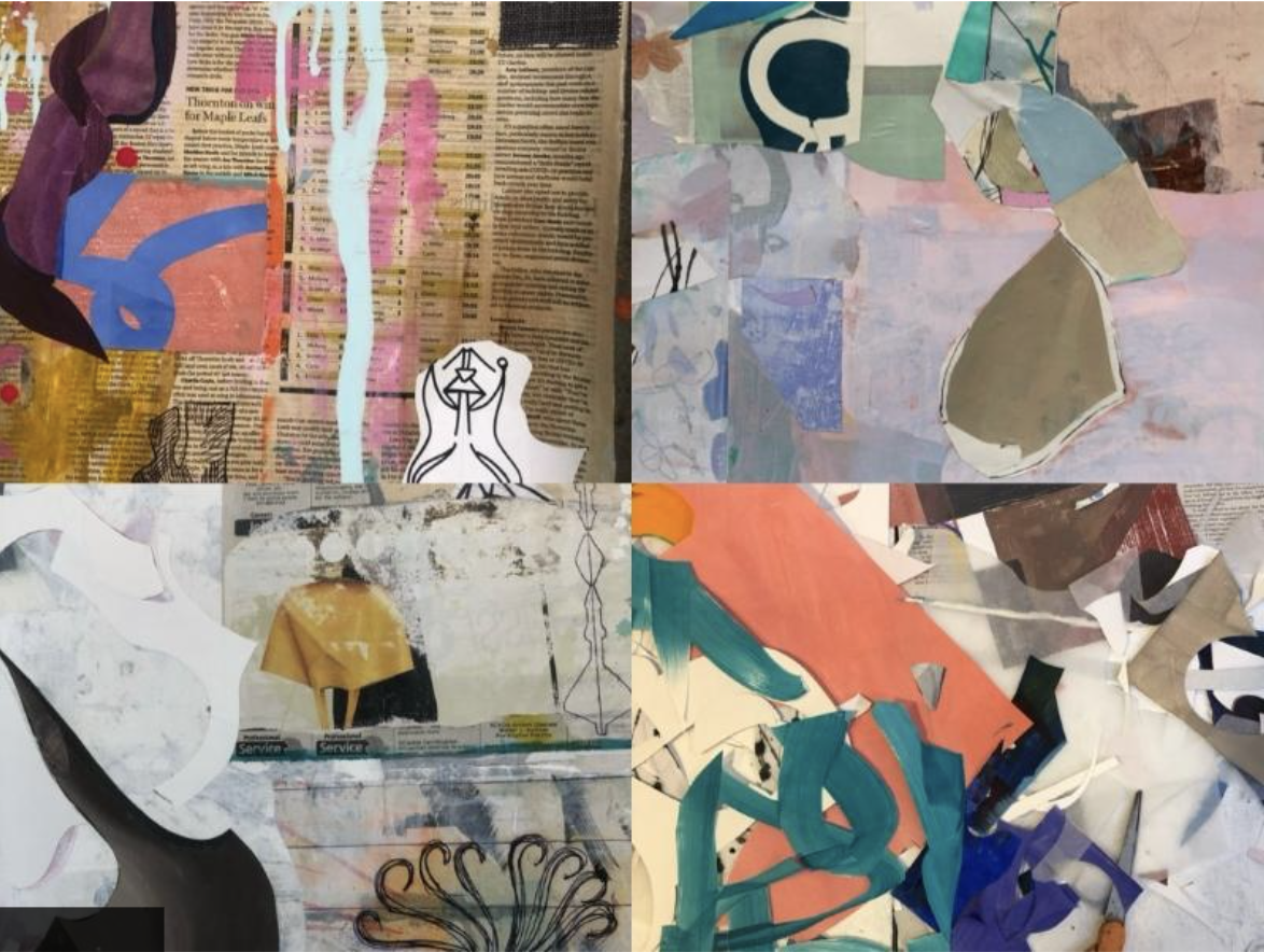 Snow Farm: Explorative &amp; Painterly Collage