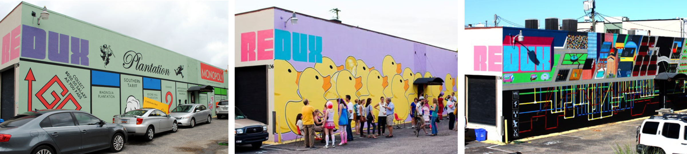 a few of the many Redux murals